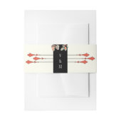 Herbsthochzeit Mitternacht Einladungsbanderole (Vorderseite Beispiel)