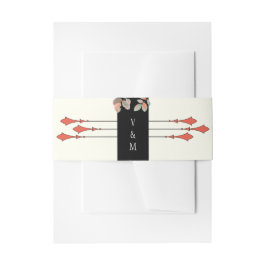 Herbsthochzeit Mitternacht Einladungsbanderole