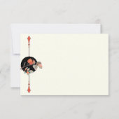 Herbsthochzeit Mitternacht RSVP Karte (Rückseite)