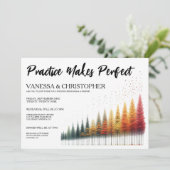 Herbsthochzeit-Probe Einladung (Stehend Vorderseite)