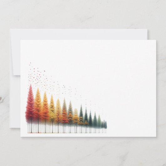 Herbsthochzeit-Probe Einladung (Rückseite)