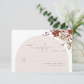 Herbsthochzeit RSVP-Karte RSVP Karte (Stehend Vorderseite)