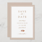 Herbsthochzeit Save The Date (Vorne/Hinten)