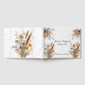 Herbsthochzeit von Wildblumen der Weißen Birke Gästebuch (Voll)
