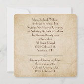 Herbsthochzeit Vow Erneuerung Einladung (Rückseite)