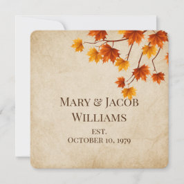 Herbsthochzeit Vow Erneuerung Einladung