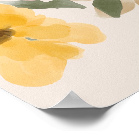 Herbsthochzeit | Willkommensschild Poster (Ecke)