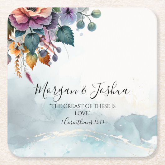 Herbsthochzeiten Rechteckiger Pappuntersetzer (Vorderseite)