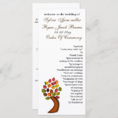 Herbsthochzeitsprogramm Programm (Vorne/Hinten)