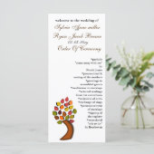 Herbsthochzeitsprogramm Programm (Stehend Vorderseite)