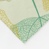 Herbstholz aus Digitalpapier Fleecedecke (Ecke)