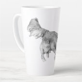 Herbstholz mit Red-Ball-Pup Milchtasse (Linke Ecke)