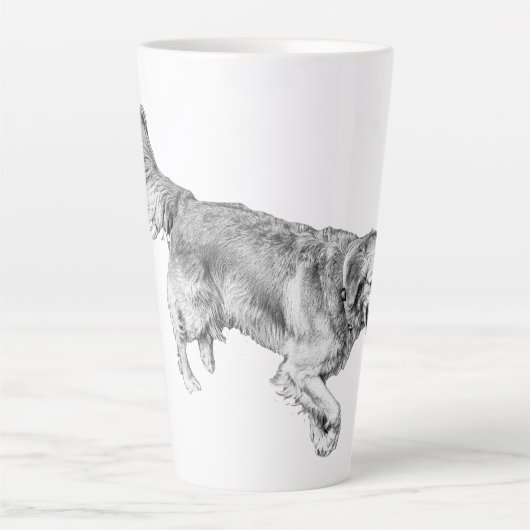 Herbstholz mit Red-Ball-Pup Milchtasse (Vorderseite)