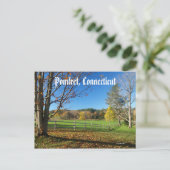 Herbsthügel Postkarte (Stehend Vorderseite)