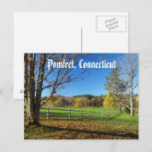 Herbsthügel Postkarte (Vorne/Hinten)