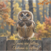 Herbsthuhn Aufkleber (Vorderseite)