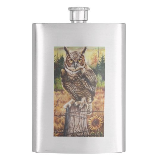 Herbsthuhn Flachmann (Vorderseite)