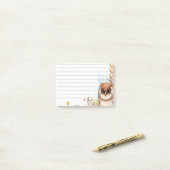 Herbsthuhn Post-it Klebezettel (Auf Schreibtisch)