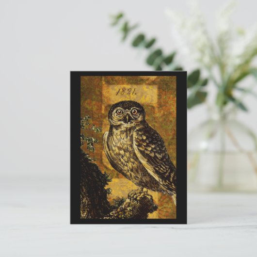 Herbsthuhn Postkarte (Stehend Vorderseite)