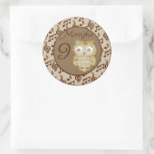 Herbsthühner 9 Monate Aufkleber (Tasche)