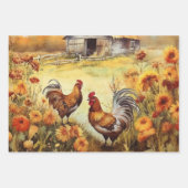 Herbsthühnerfeld Geschenkpapier Set (Vorderseite 2)