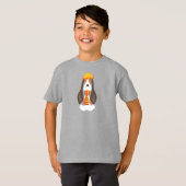 Herbsthund, Niedlicher Hund, Basset Hund, Scarf, H T-Shirt (Vorne ganz)
