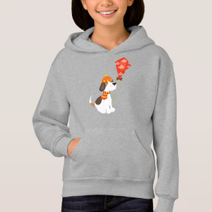 Herbsthund, Niedlicher Hund, Hund mit Drachen, Sca Hoodie