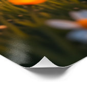 Herbsthunde ruhen unter großem Baum Poster (Ecke)