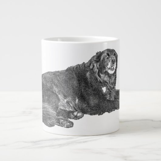 Herbsthunde Tasse im Manga Dot Stil (Vorderseite)