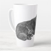Herbsthunde Tasse im Manga Dot Stil (Linke Ecke)