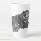 Herbsthunde Tasse im Manga Dot Stil (Vorderseite)