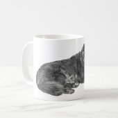 Herbsthunde Tasse im Manga Dot Stil (Vorderseite Links)