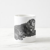 Herbsthunde Tasse im Manga Dot Stil (Mittel)