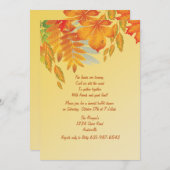 Herbstimplikation Einladung (Vorne/Hinten)