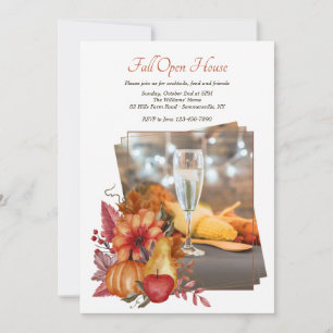 Herbstimpression Foto Open House Einladung