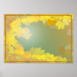 Herbstinspiriert - Künstlerische Natur Poster