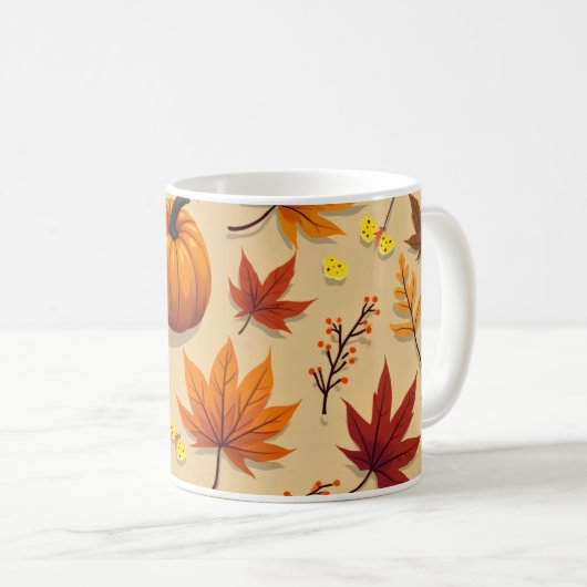 Herbstinspiriert Tasse (VorderseiteRechts)