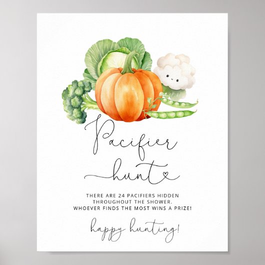 Herbstjagd auf Schnuller Poster (Vorne)