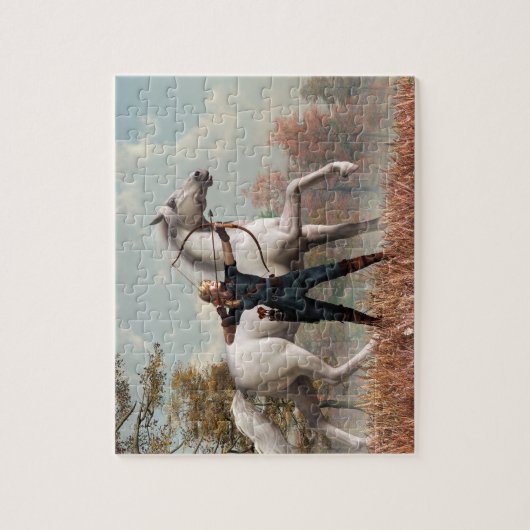 Herbstjagd Puzzle (Vertikal)