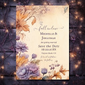 Herbstjahrfeier Herbst Foto der Liebe Save The Date