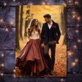 Herbstjahrfeier Herbst Foto der Liebe Save The Date