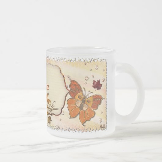 Herbstjuwelen Mattglastasse (Rechts)