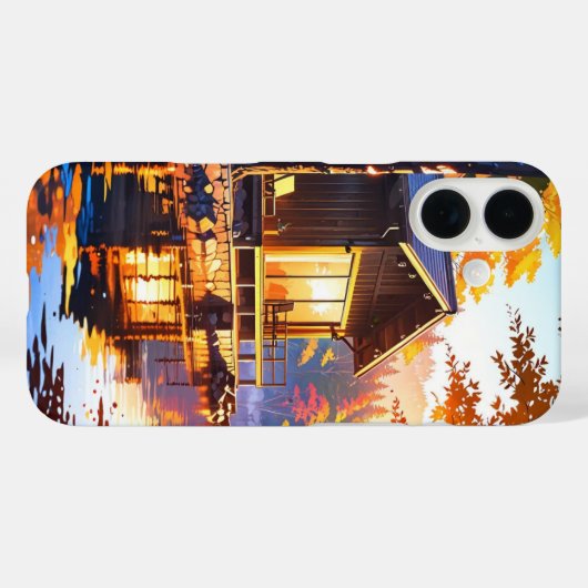 Herbstkabine Case-Mate iPhone Hülle (Rückseite (Horizontal))