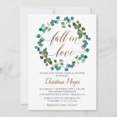 Herbstkäfer Herbst im Brautparty Liebe Einladung (Vorderseite)