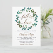 Herbstkäfer Herbst im Brautparty Liebe Einladung (Stehend Vorderseite)