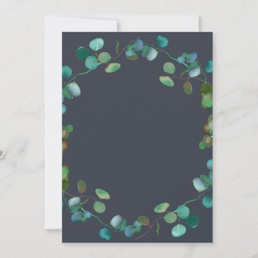 Herbstkäfer Herbst im Brautparty Liebe Einladung (Rückseite)