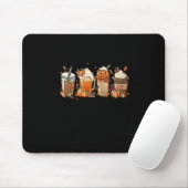 Herbstkaffee Erntedank KürbisHalloween Mousepad (Mit Mouse)