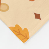 Herbstkaffee Fleecedecke (Ecke)