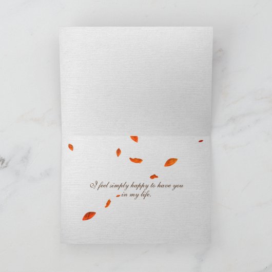 Herbstkaffee Karte (Innenseite)