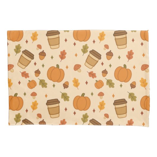 Herbstkaffee Kissenbezug (Vorderseite)
